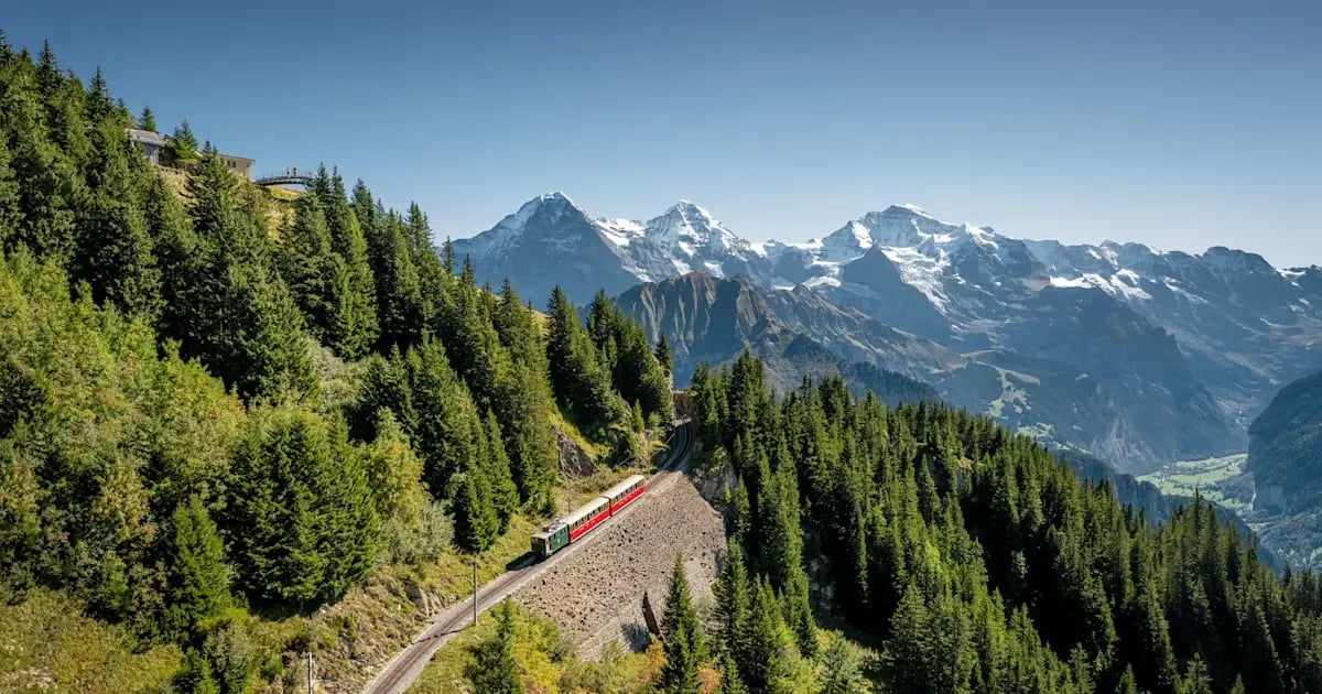 A Schynige Platte en tren de cremallera